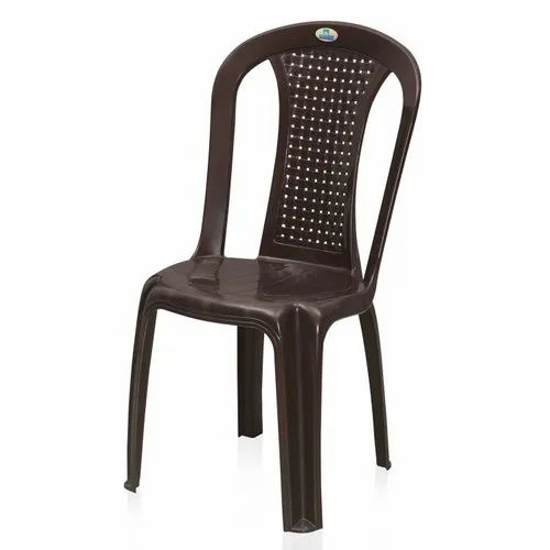 Designer Plastic Armless Chair, Without Armrest
