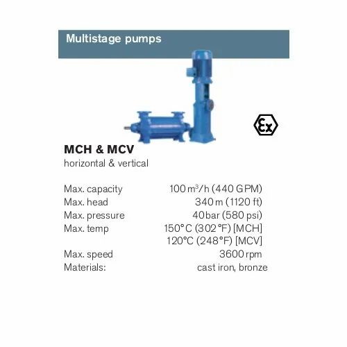 SPX 340 m MCH Multistage Johnson Centrifugal Pump, Type: Horizontal & Vertical