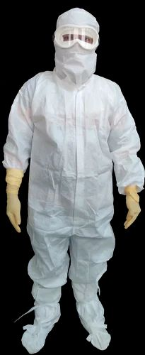 White Plain Disposable Clean Room Coveralls