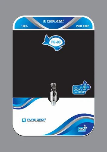 Blue-Black-White Wall-Mounted Puredrop RO Water Purifier PD-03 Model