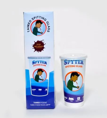 Spyter Taimed Spitting Glass, For Vomit Absorbent