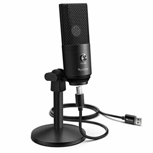 Fifine K670B USB Microphone with Headphone Monitoring 3.5mm Jack