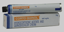 Corto Quinol (Hydrocortisone Acetate And Clioquinol Cream)