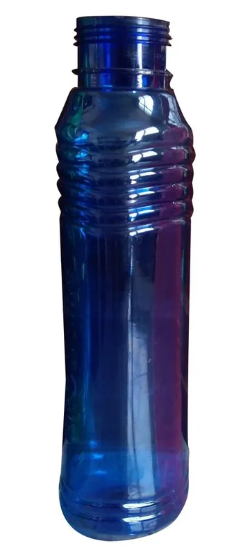 Blue PET Water Bottle, Capacity: 1 Liter