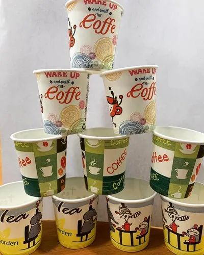 Spinaroo Printed Disposable Paper Cup 40 ML/33B, For Event and Party Supplies