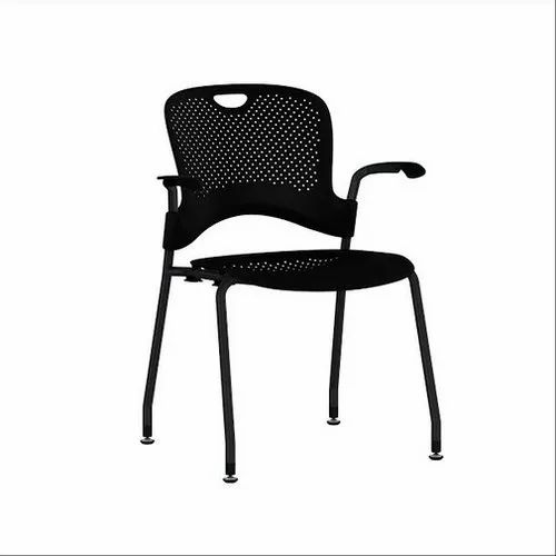 Black Herman Miller Caper Stacking Chair