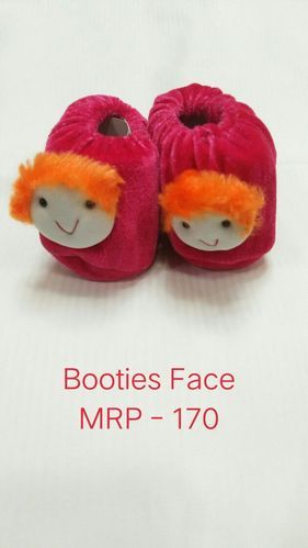 Red Newborn Baby Booties