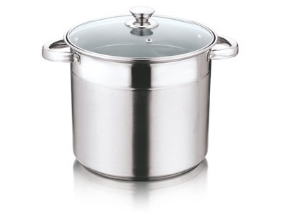 Stock Pot With Glass Lid And Encapsulation Base