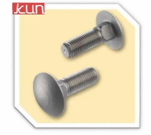 Natural Kundan DIN 603 A2/A4 M10 x 20 Carriage Bolt