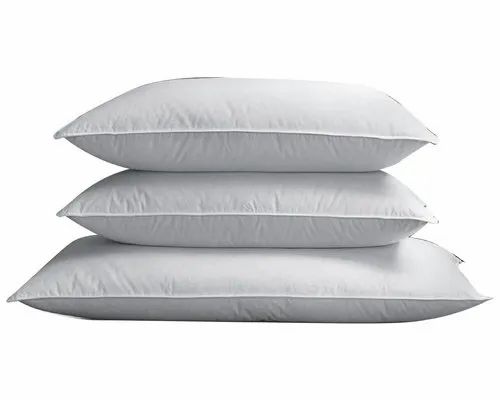 White Hotel Plain Pillow, Shape: Rectangular, Size/Dimension: 14x14 Inch