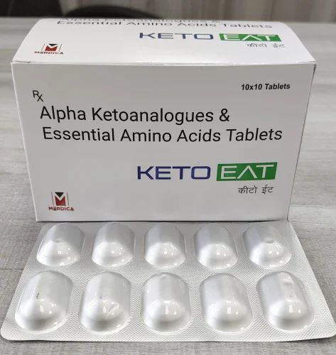 Merdica Alpha Ketoanalogue Essential Amino Acid Tablet, For Kidney Disease, Packaging Type: Box