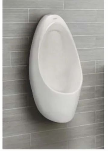 Mozio Italian White Hugo Ceramic Urinal, for Bathroom