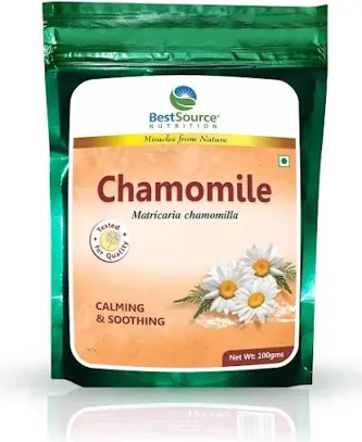 Chamomile Flowers (herbal tea), 100gm by BestSource Nutrition