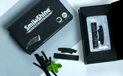 SmiloShine Teeth Whitening Charcoal Gel Strips Teeth Whitening Kit