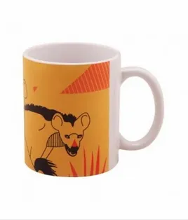 The Dog Cat Striped Hyena Mugs (Orange)