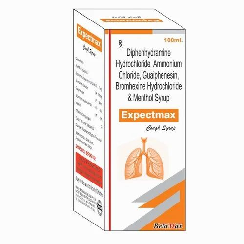 Expectmax Diphenhydramine Hydrochloride Menthol Syrup, Packaging Type: Bottle, Packaging Size: 100 Ml