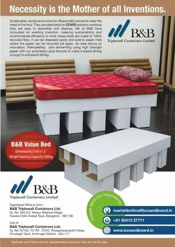 Corrugated Bed For Covid Patients