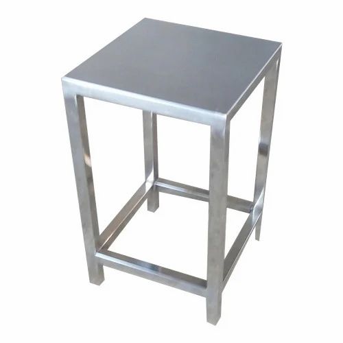 Polished Stainless Steel Stool