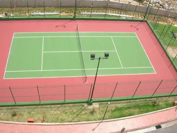 Green Outdoor Tennis Court - Sports Floorings, For Commercial