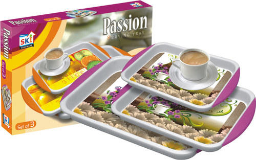 SKI Plastic Passion Fancy Serving Tray