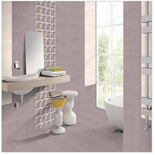 Glossy Ceramic Bathroom Tile, 1x2 Ft(300x600 Mm)
