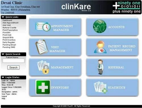 ClinKare, Ultrasite, Clin-ION, Clinveda, Lab C Software