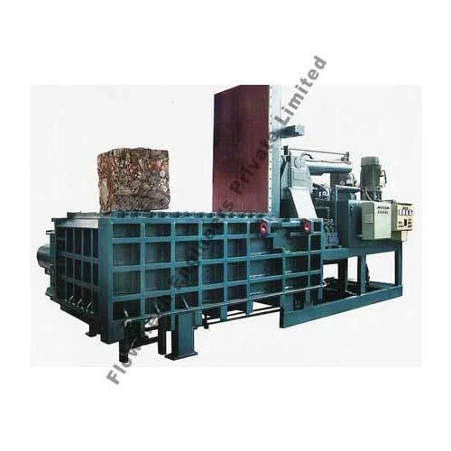 Semi-Automatic Three Phase Hydraulic Scrap Baling Press, Model: FHBP