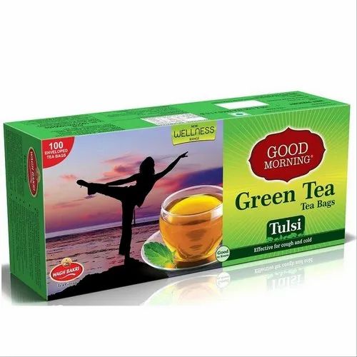 Wagh Bakri Green Tea Tulsi Tea Bag