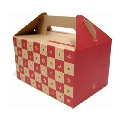 Red and Brown Cardboard Food Packaging Corrugated Boxes