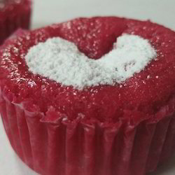 Eggless Valentine Red Velvet Cup Cake