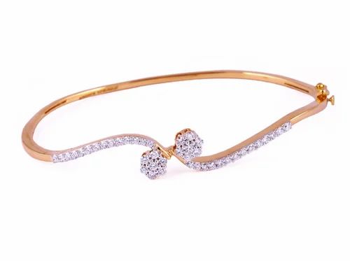 Silver And Gold Diamond Bracelet Blax- 4