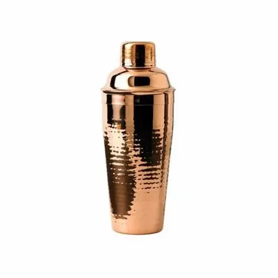 Stainless Steel Deluxe Hammered Copper Plated Party Cocktail Shakers, Packaging Type: Box, Size: 24 cm