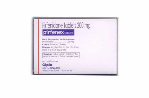 200 mg Pirfenex (pirfenidone) Tablets, Packaging Size: 3 X 10 Strip/Box
