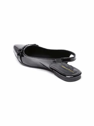 Women Casual Wear Jewel Black Balle, Size: 36 - 41