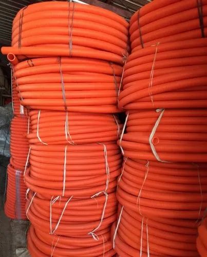 Hdpe 40mm Orange Double Walled Corrugated Pipes, Thickness (mm): 6 mm