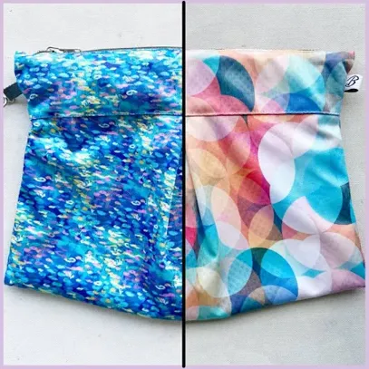 Reversible Clutch - Make Your Own Clutch Combinations Waterlily / Shiny Disco