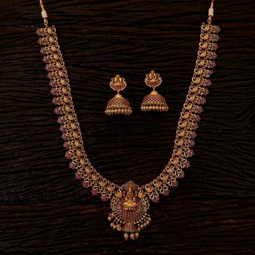 Golden Gold Antique Necklace Necklace