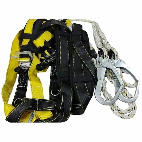 Yellow Safety Harness, For Fall Protection, Model Name/Number: FBH-110 Kit