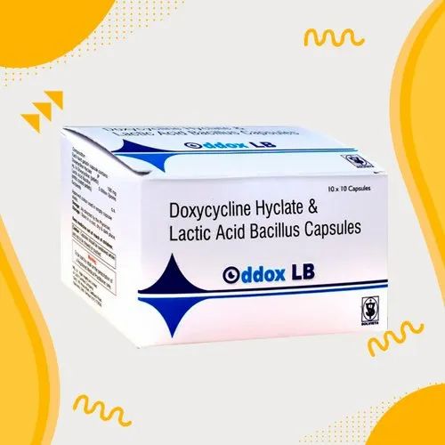 100mg ODDOX LB Doxycycline Hyclate & Lactic Acid Bacillus Capsules