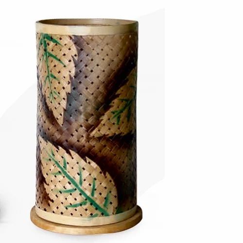 GoNature Printed Shade Bamboo Lamp