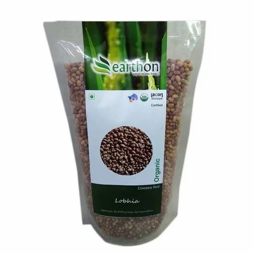 Earthon Red 500g Organic Lobia, India, Packaging Type Available: Packets
