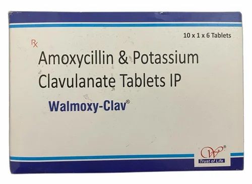 Walmoxy- Clav Amoxicillin Potassium Clavulanate Tablet IP, 625 mg