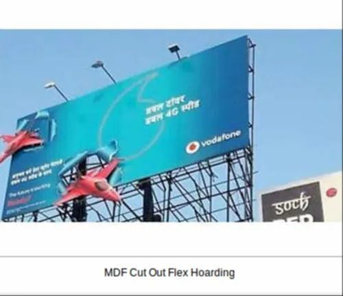 MDF Cut Out Flex Hoarding