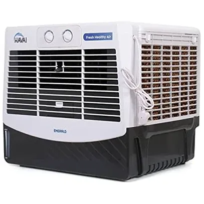 HAVAI Emerald Window Cooler with Powerful Blower - 50 L, Grey and White