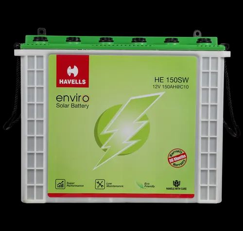 12 V Havells Solar Tubular Battery, 150 Ah