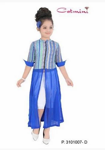 Girl Blue Designer Kids Midi Set