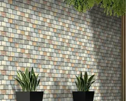 Multicolor Wall Ceramic Elevation Tiles, For Home, Thickness: 5-10 mm