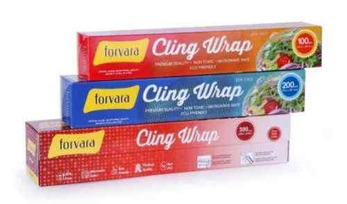 Transparent Plastic / Cling Wrap Film, For Packaging, Packaging Type: Roll