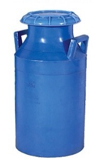 RED And BLUE Plastic Milk Can, Capacity: 40 LTR