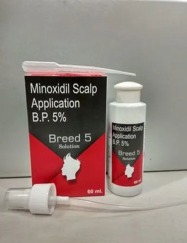 Minoxidil 5% Scalp Solution - Lotion, For Promote Hair Regrowth, Packaging Size: 50 ml